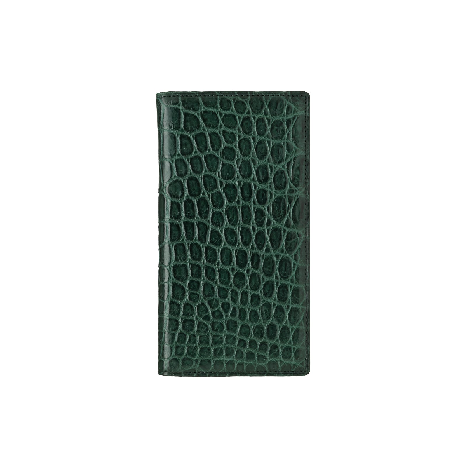 Crocodile Leather Flip Case for iPhone 15 Pro