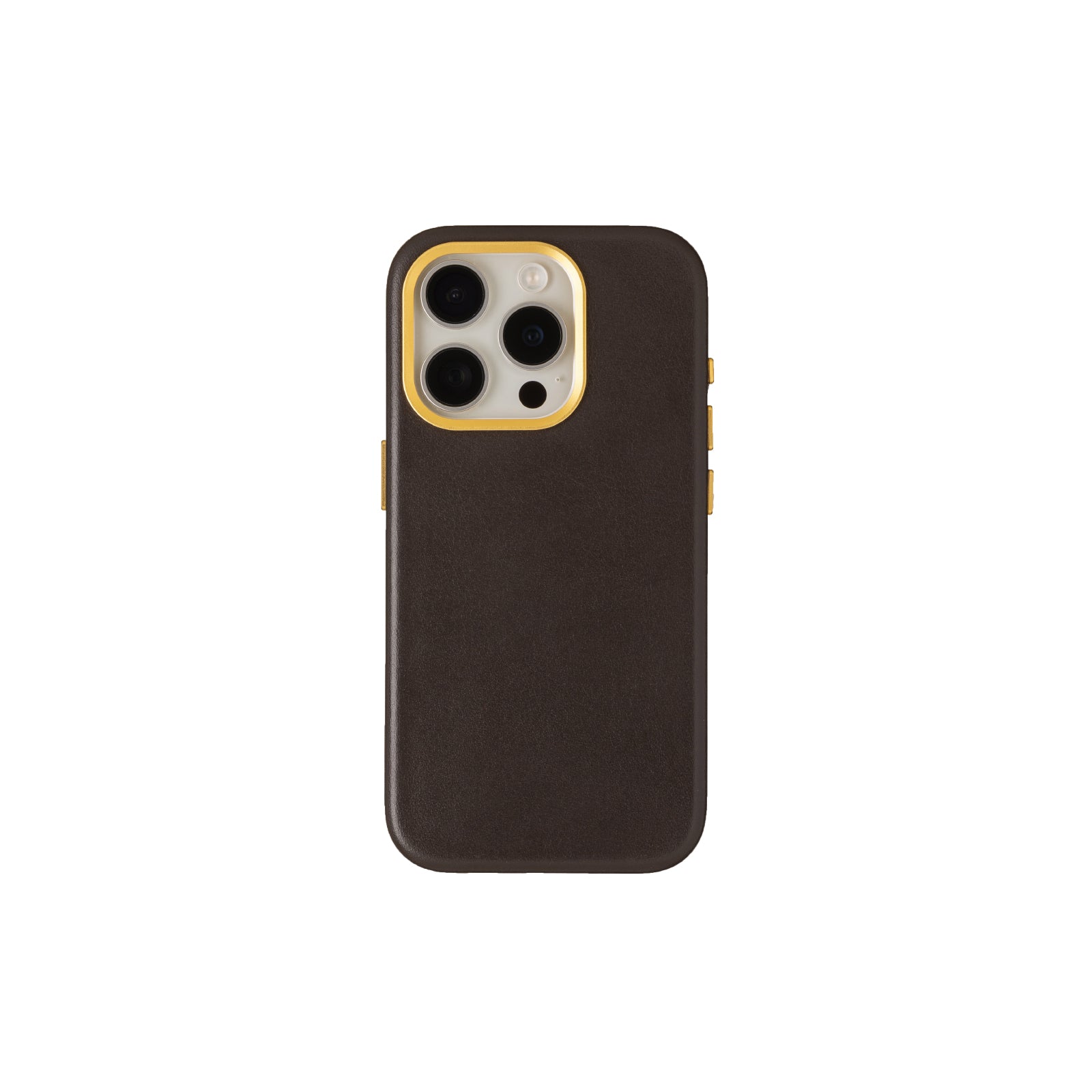 Mastrotto Smooth leather Shell Case for iPhone 15 Pro