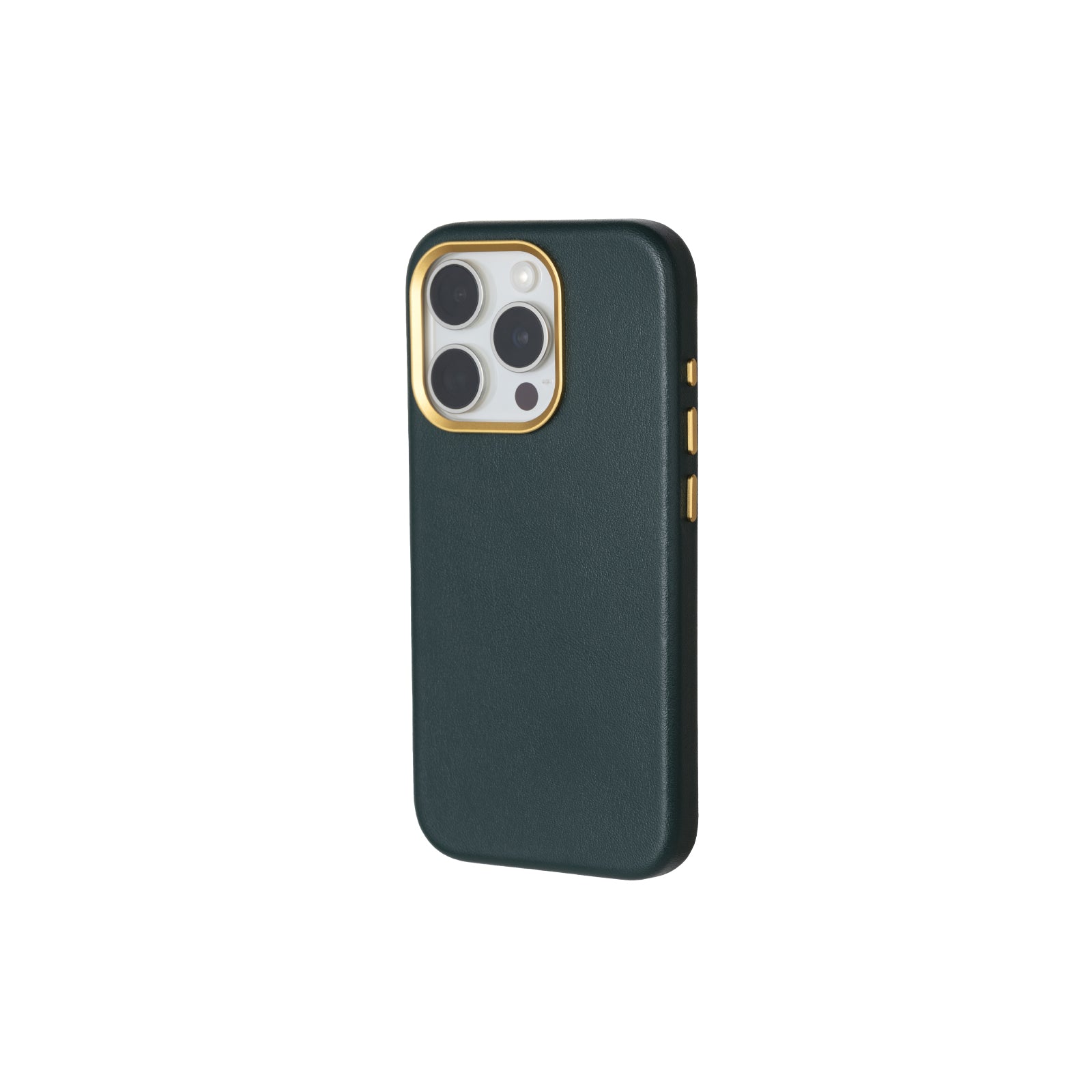 Mastrotto Smooth leather Shell Case for iPhone 15 Pro