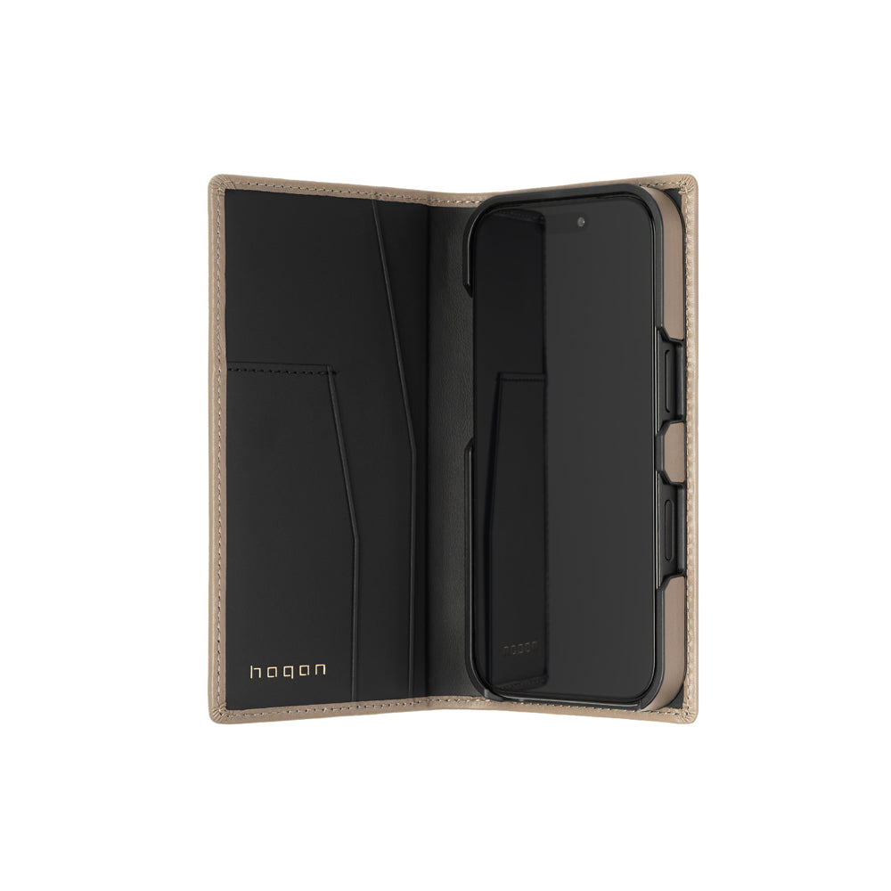 Nappa leather Flip Case for iPhone 18 Pro