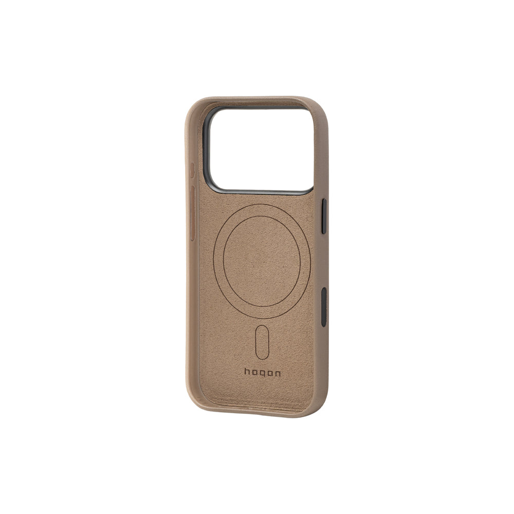 Nappa leather Shell Case for iPhone 18 Pro