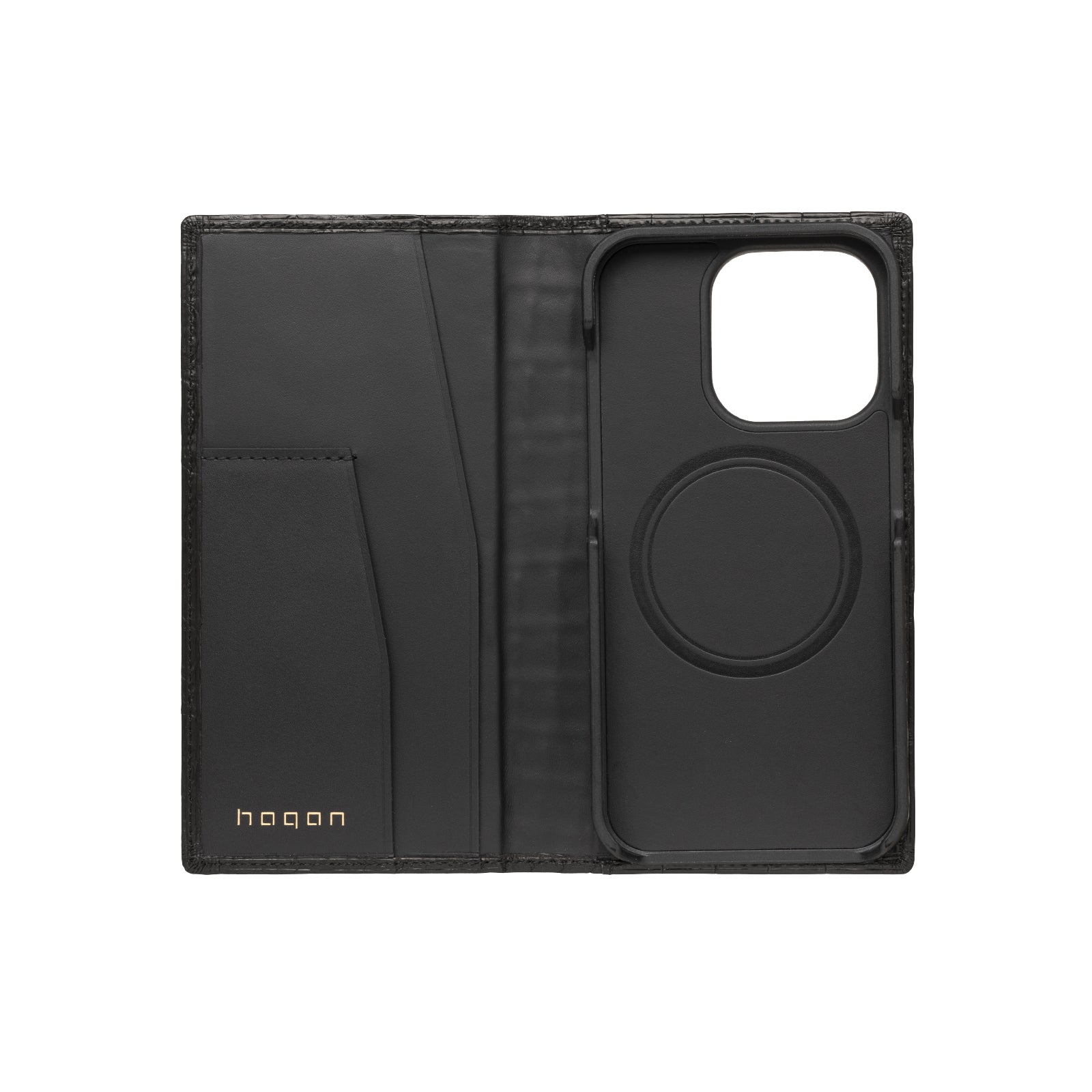 Crocodile Leather Flip Case for iPhone 15 Pro
