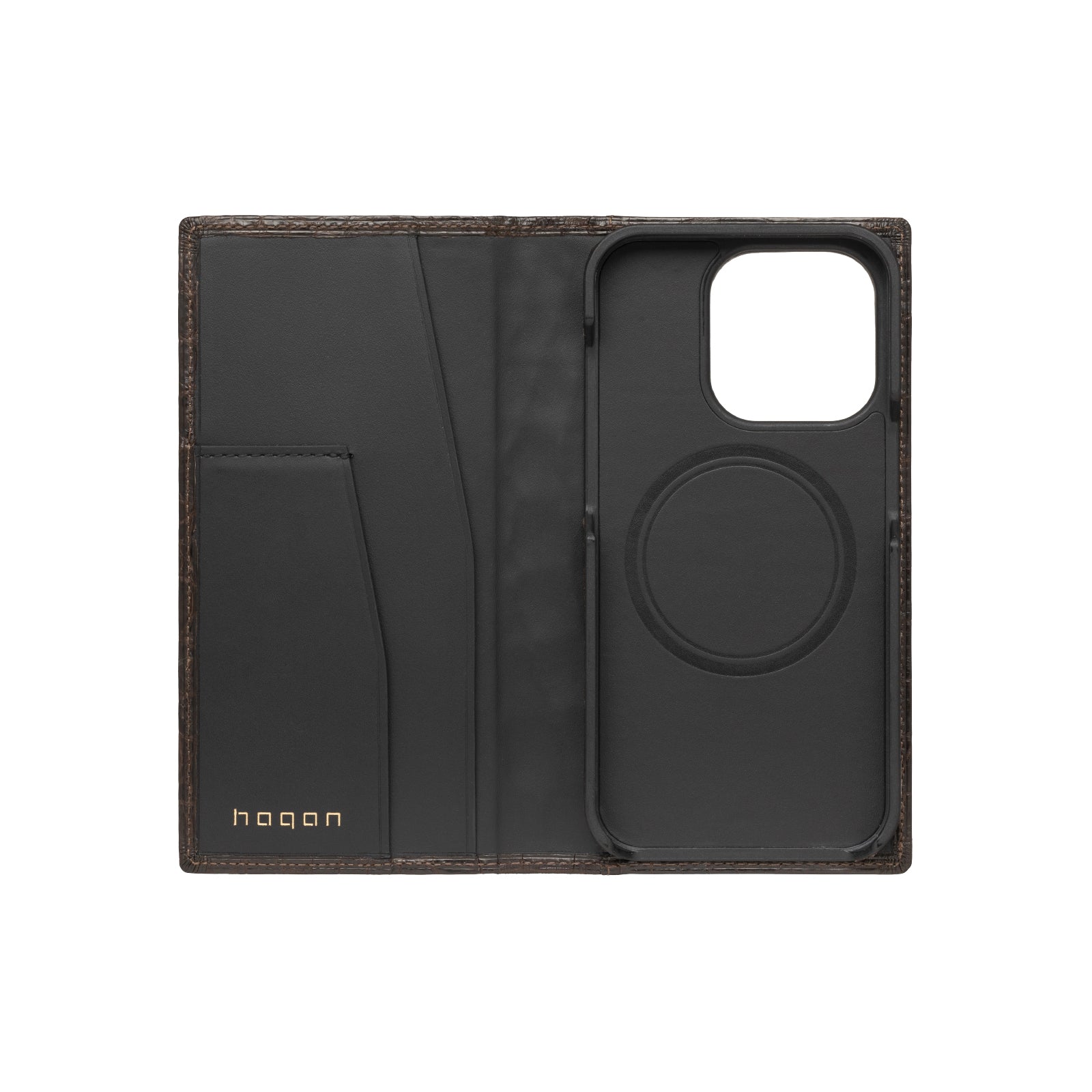 Crocodile Leather Flip Case for iPhone 15 Pro