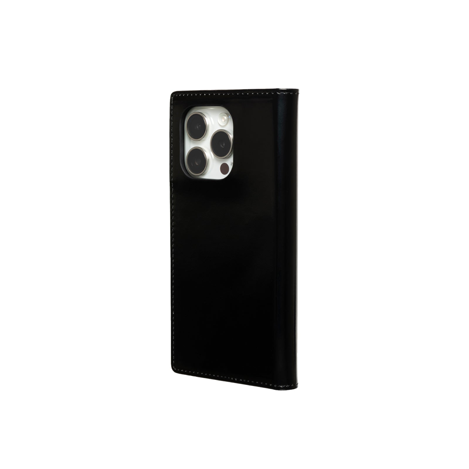 Antique Glass Leather Flip Case for iPhone 16 Pro