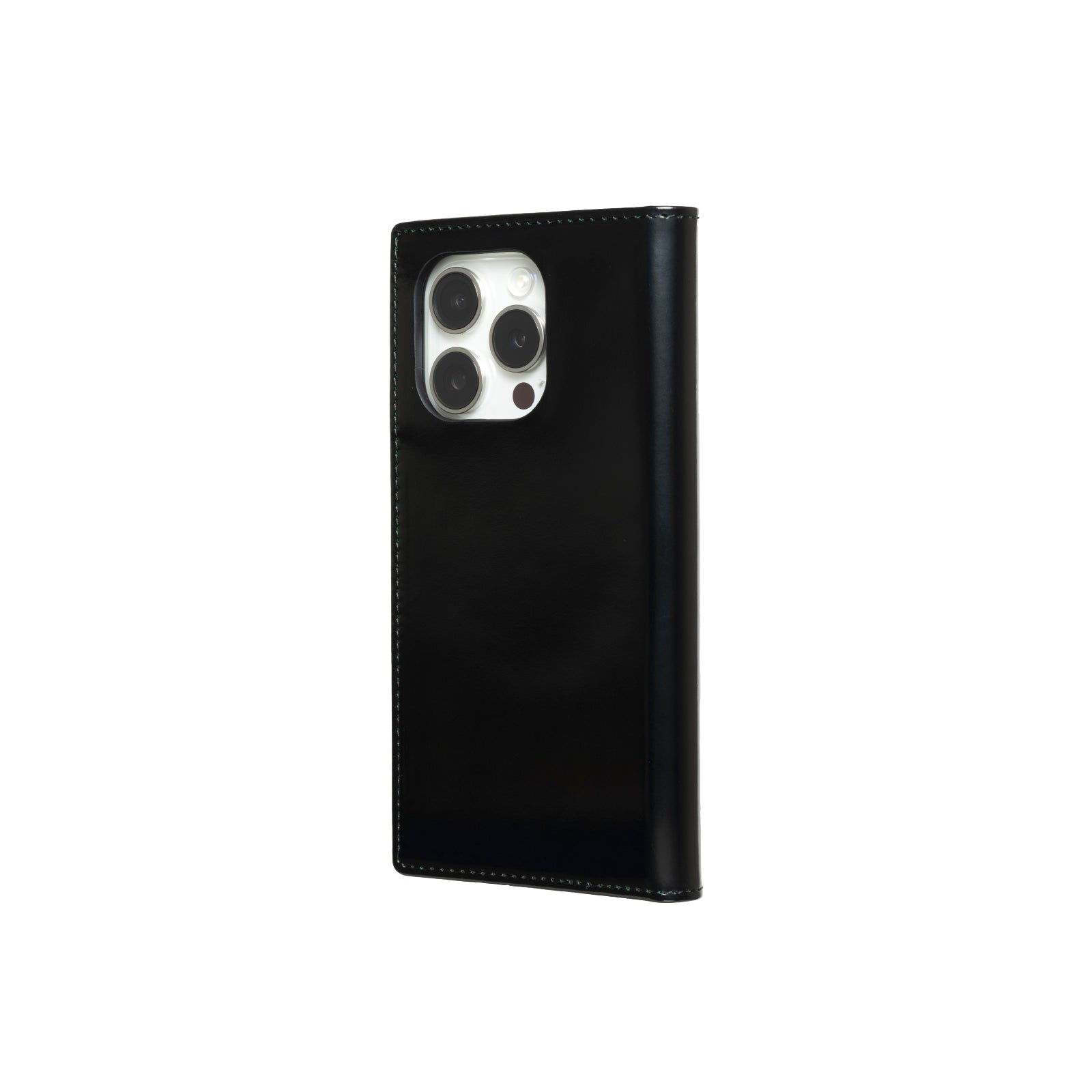 Antique Glass Leather Flip Case for iPhone 16 Pro